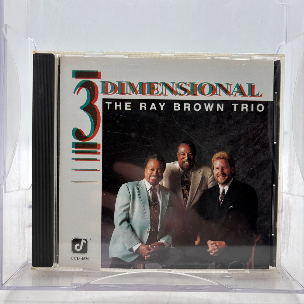 Ray Brown Trio 3 Dimensional CD Concord Jazz 1992 Gene Harris Jeff Hamilton
